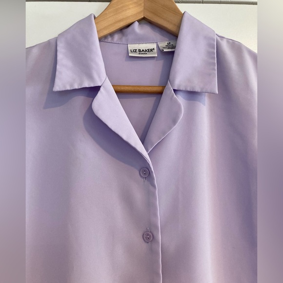 Vintage Liz Baker Front Buttons Top 4P - Picture 3 of 11